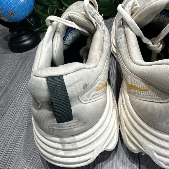 Hoka Bondi 8 Mens Sz 11.5 Running Shoes Cream Color main image 5